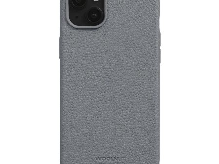 WOOLNUT iPhone 15 Plus Ægte Læder Cover - MagSafe Kompatibel - Grå on Sale