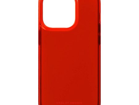 iDeal Of Sweden iPhone 14 Pro Clear Case - Radiant Red Sale