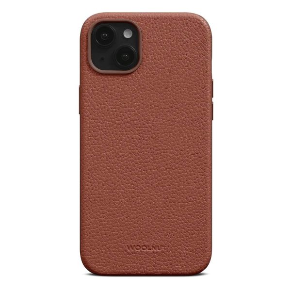 WOOLNUT iPhone 15 Plus Ægte Læder Cover - MagSafe Kompatibel - Brun For Sale