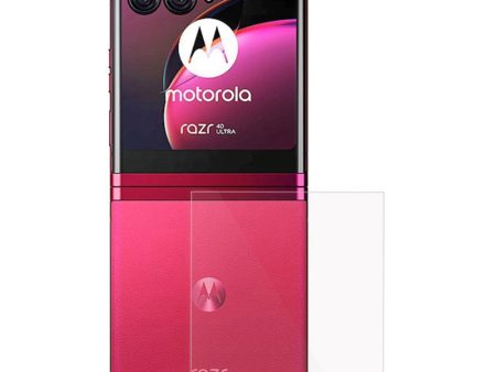 Motorola Razr 40 Ultra Bagside Bund Beskyttelsesfilm - Gennemsigtig For Sale