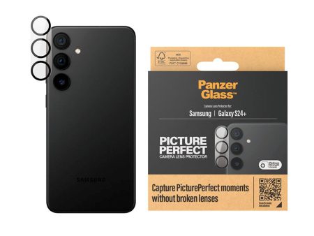 Samsung Galaxy S24+ (Plus) PanzerGlass PicturePerfect - Kamerabeskyttelse - Gennemsigtig   Sort For Cheap