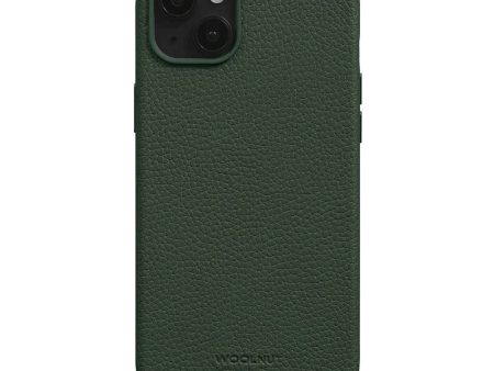 WOOLNUT iPhone 15 Plus Ægte Læder Cover - MagSafe Kompatibel - Grøn For Sale