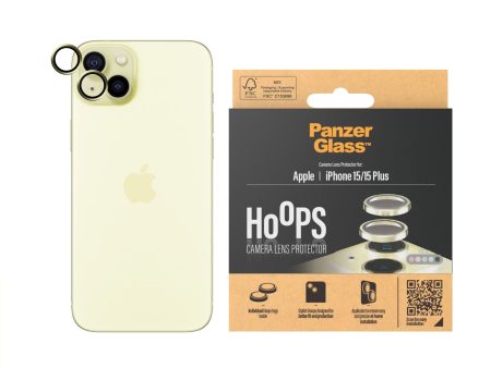 iPhone 15   15 Plus PanzerGlass Hoops - Kamerabeskyttelse - Gennemsigtig   Gul For Discount