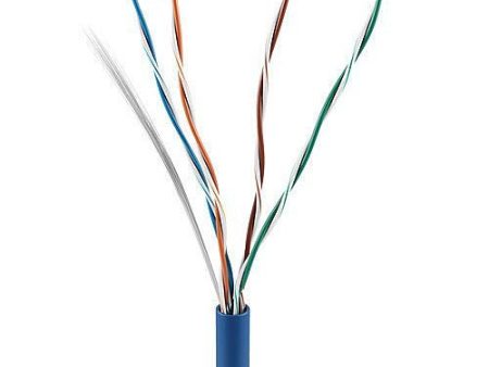 ADI PRO 0E-CAT5PBL CAT5e Plenum Cable, 24 4 Solid BC, U, UTP, CMP FT6, 1000  (304.8m) Pull Box, Blue For Discount