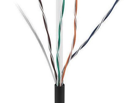 ADI PRO 0E-CAT6RBK CAT6 Riser Cable, 23 4 Solid BC, Unshielded, UTP, CMR FT4, 1000  (304.8m) Reel in Box, Black For Sale