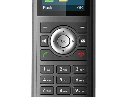 Yealink W59R Cordless Ruggedized DECT IP Phone, Base Station Not Included, 1.8-Inch Color Display, Power Adapter Included For Sale