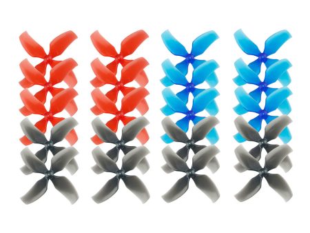 10 Pairs KINGKONG LDARC 1545 40mm 4-blade Propeller 1.0mm Hub for TINY 7 7X Snapper7 Mobula7 TRASHCAN RC Drone Supply