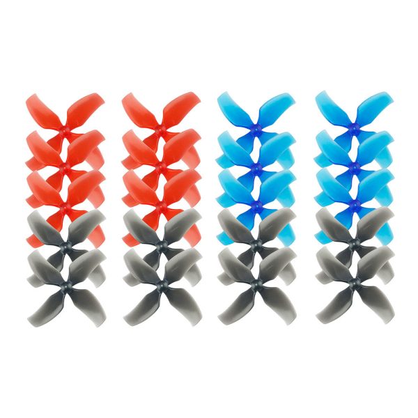 10 Pairs KINGKONG LDARC 1545 40mm 4-blade Propeller 1.0mm Hub for TINY 7 7X Snapper7 Mobula7 TRASHCAN RC Drone Supply