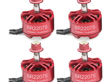 4X Racerstar 2207 BR2207S Fire Edition 1600KV 3-6S Brushless Motor For RC Drone FPV Racing Frame Kit For Cheap