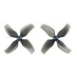 10 Pairs KINGKONG LDARC 1545 40mm 4-blade Propeller 1.0mm Hub for TINY 7 7X Snapper7 Mobula7 TRASHCAN RC Drone Supply