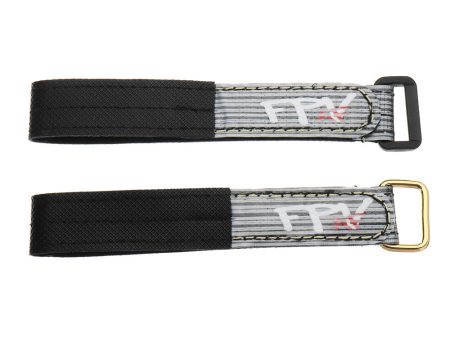 2Pcs RJX FPV AF 230x20mm 3M Fiber Black Plastic Metal Buckle Battery Strap on Sale