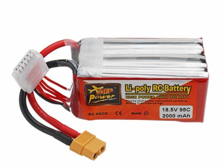 ZOP POWER 18.5V 2000mAh 95C 5S Lipo Battery With XT60 Plug For FPV Racing Drone Discount