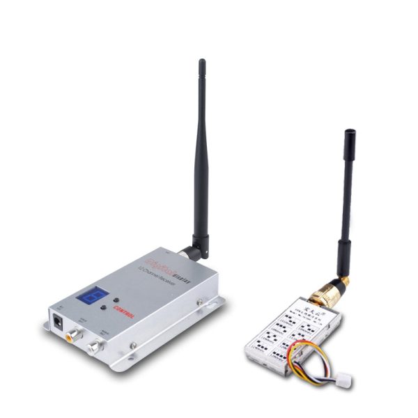 1.2G TX1000 1W 1000mW 8CH Transmitter RX02 12CH Receiver FPV Combo Up to 3km Online